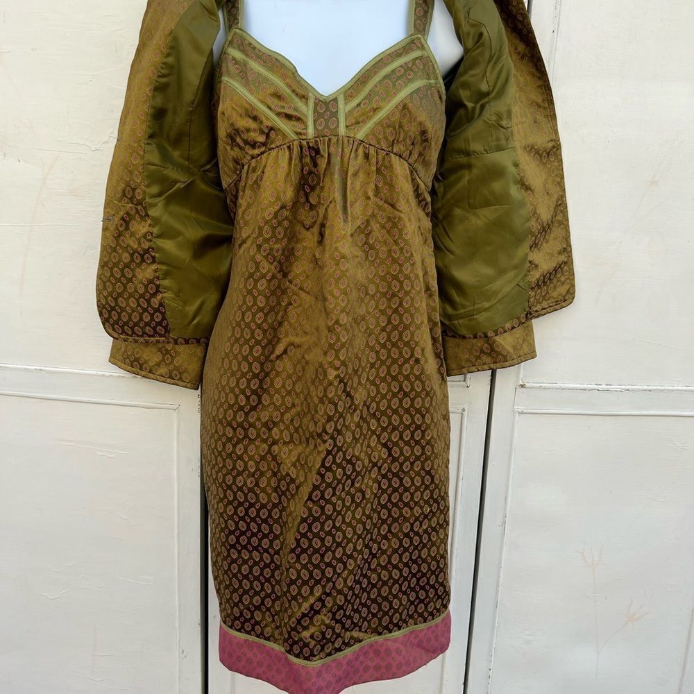 B3 Womens Paisley Print Dress  Jacket Cynthia Steffe Aa3